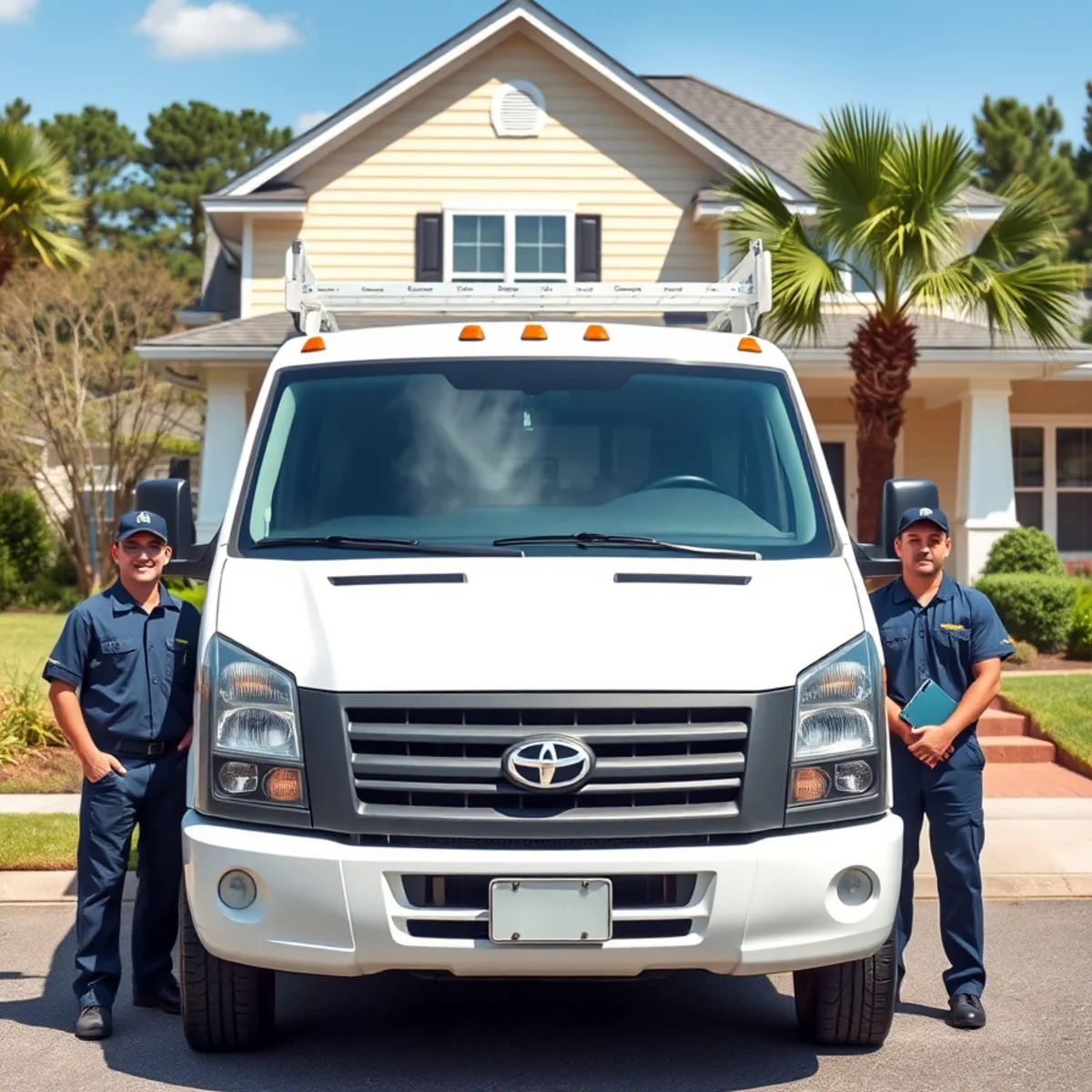 My Affordable Air service van in a Phenix City, AL neighborhood